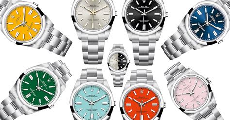 multi coloured rolex|Rolex color chart.